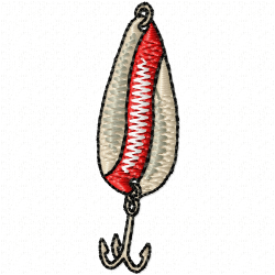 Fish Hook Embroidery Design 8